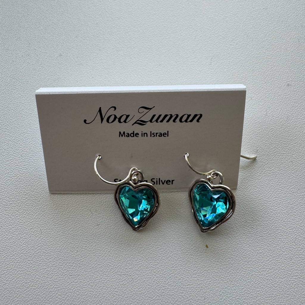 Noa Zumaia Blue Heart Earrings